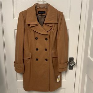 Anne Klein lined wool blend coat, Like New, Medium, Camel